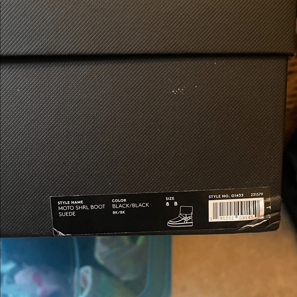 Coach Black Shearling Cuff Ankle Boot - Picture 3 of 10